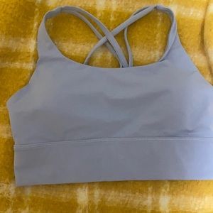 Light blue barely worn Lululemon sports bra